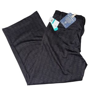 Democracy Pants 16 Dark Grey Absolution Skyrise Wide Leg Trouser B2558FE8E NEW